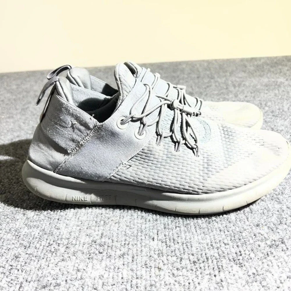 Nike Free RN Commuter 2017 Grey Running Shoes Womens 8.5‎ 880842-002 Sneaker